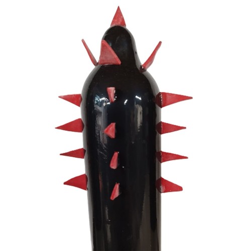 CONDOMERIE - PRESERVATIVI NOVITÃ DIPINTI A MANO CACTUS NERO XL